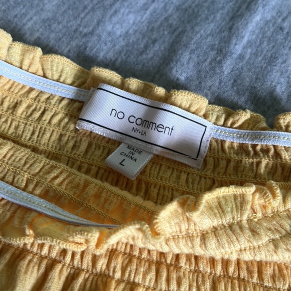 Yellow “Off the Shoulders” Top - Picture 2 of 3